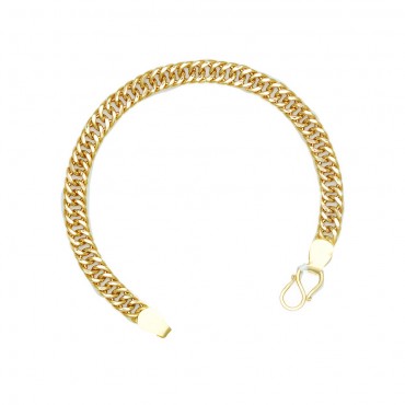 Men's Fancy Link Two-Tone 18 Karat Gold Bracelet For Sale at 1stDibs | double  sachin bracelet, 18 karat gold mens bracelet, 18mm deco seven-link two-tone  18k gold bracelet